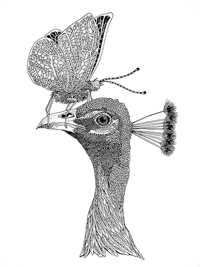 Pentekening van Marion van der Woude